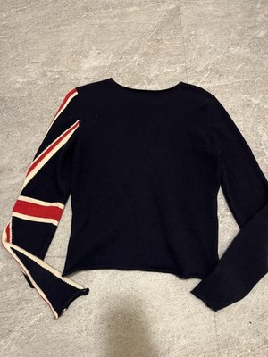 Lucien Pellat-Finet Blue Cashmere Skull British flag sweater L 6