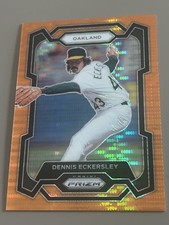 Dennis Eckersley 2024 Panini Prizm Prizms “Orange Pulsar” Card ##024/399