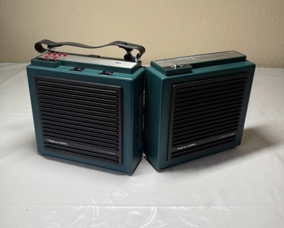 #ad Vintage Realistic PORTiPLAY Stereo 8 Track Player 14 904A Blue Parts Repair $44.99