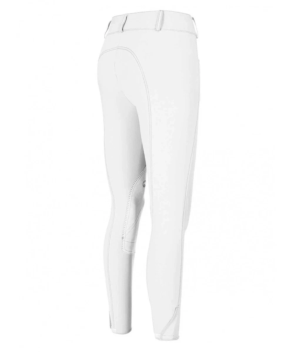 Pikeur Ciara Damen Reithose mit Kniepatches (weiß, Gr. 42 | Gr. L / XL) - NEU