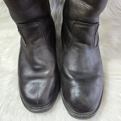 Wolverine Mens Size 10.5 EW Floorhand Waterproof 10" Soft Toe Work Boot Brown - Picture 2 of 8