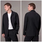 New Rag & Bone $548 Gramercy Cotton Nylon Blazer In Black  Size: 42