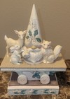 Retired Jim Shore Rolling Gnome Christmas Woodland Animals Train Car Figure — photo 1