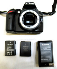 NIKON DIGITAL CAMERA D3200 BODY, 2 BATTERIES  CHARGER  STRAP