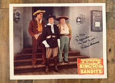 Vint. Original William Bakewell Signed LOBBY CISCO KID-KING OF THE BANDITS-1947