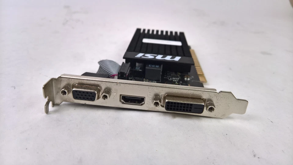 MSI Nvidia GeForce GT 710 1 GB GDDR3 PCI Express x16 Desktop Video Card - Image 2 of 4