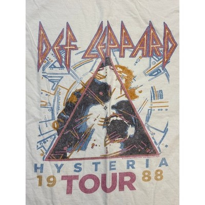 Def Leppard Hysteria Tour 1988 (2019 reprint) XL graphic tee shirt