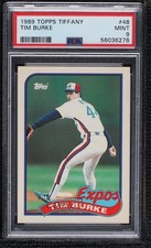 1989 Topps Collector's Edition (Tiffany) Tim Burke #48 PSA 9 MINT 11rv