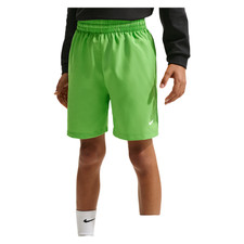 Nike Multi Big Kids' Dri-FIT Training Shorts Mean Green/White 