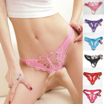 Thong Butterfly Underwear Women Lace Panties Lingerie G-string Knicker T-back