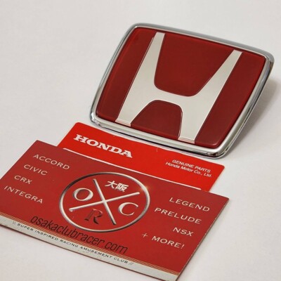 Genuine OEM 91-01 Honda NSX JDM Front Emblem Badge New Formula Red