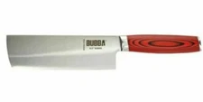 Bubba Blade Nakiri Kitchen Knife 6.5" Stainless Steel Blade G10 Handle 1151297