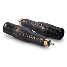 CARDAS AUDIO, Male XLR to Male RCA Adapter Plugs, MXLR-MRCA Connectors (Pair)