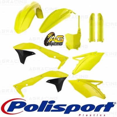ポリパ出品 Polisport Flo Yellow Plastic Kit for Kawasaki KX 450 F 16-18 90744
