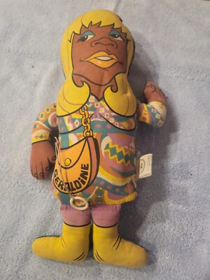 Vintage 1970 Flip Wilson Geraldine Pull-String Talking Plush Doll Vintage 1970 Flip Wilson Geraldine Pull-String Talking Plush Doll