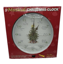 Rite-Aid Musical Christmas Clock-Plays Xmas S...