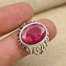 Ruby Gemstone Ring-925 Sterling Silver Ring Handmade Jewelry,Birthday Gift