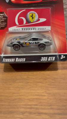 Hot Wheels Ferrari Racer 365 GTB Silver #23 60th anniversary