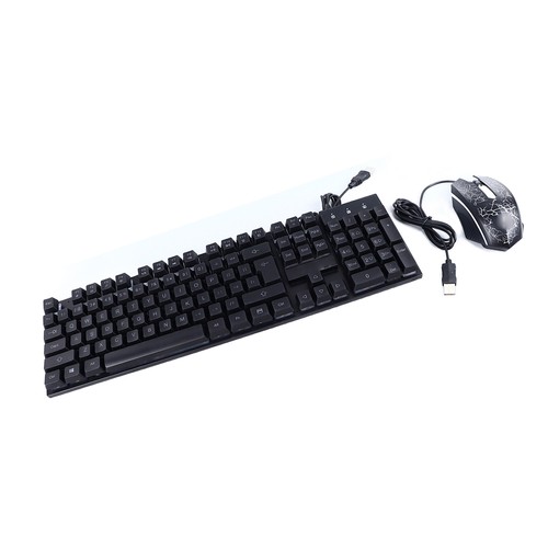 Mechanical Keyboard Wired Mouse Set Ergonomic Keyboard And Mouse Lighting Ga HEN - Picture 4 of 22