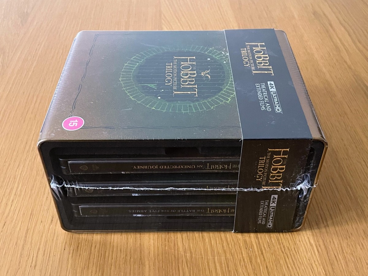 The Hobbit Trilogy: STEELBOOK Collection 4K Ultra HD Blu-ray NEW, SEALED