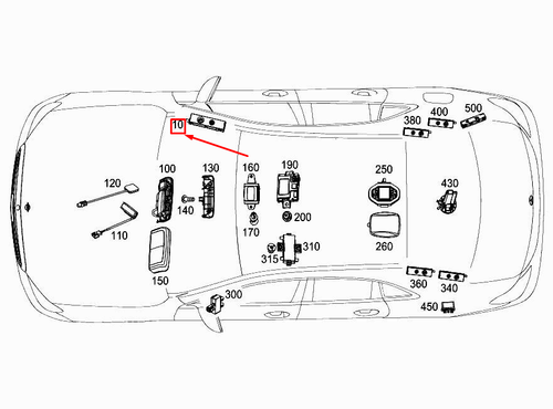 NEW MERCEDES-BENZ E W213 RIGHT A-PILLAR ANTENNA AMPLIFIER A2139052410 ...