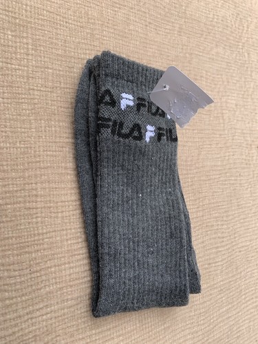 Calze Fila nuove taglia 8-12 grigio logo elastico top morbido colore carino F18 - Foto 6 di 6