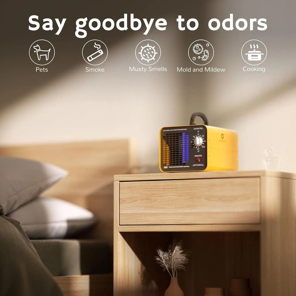 MA10K-PRO Ozone Generator 10000 Mg/H High Capacity O3 Machine, Home Ionizer Odor - Imagem 2 de 4