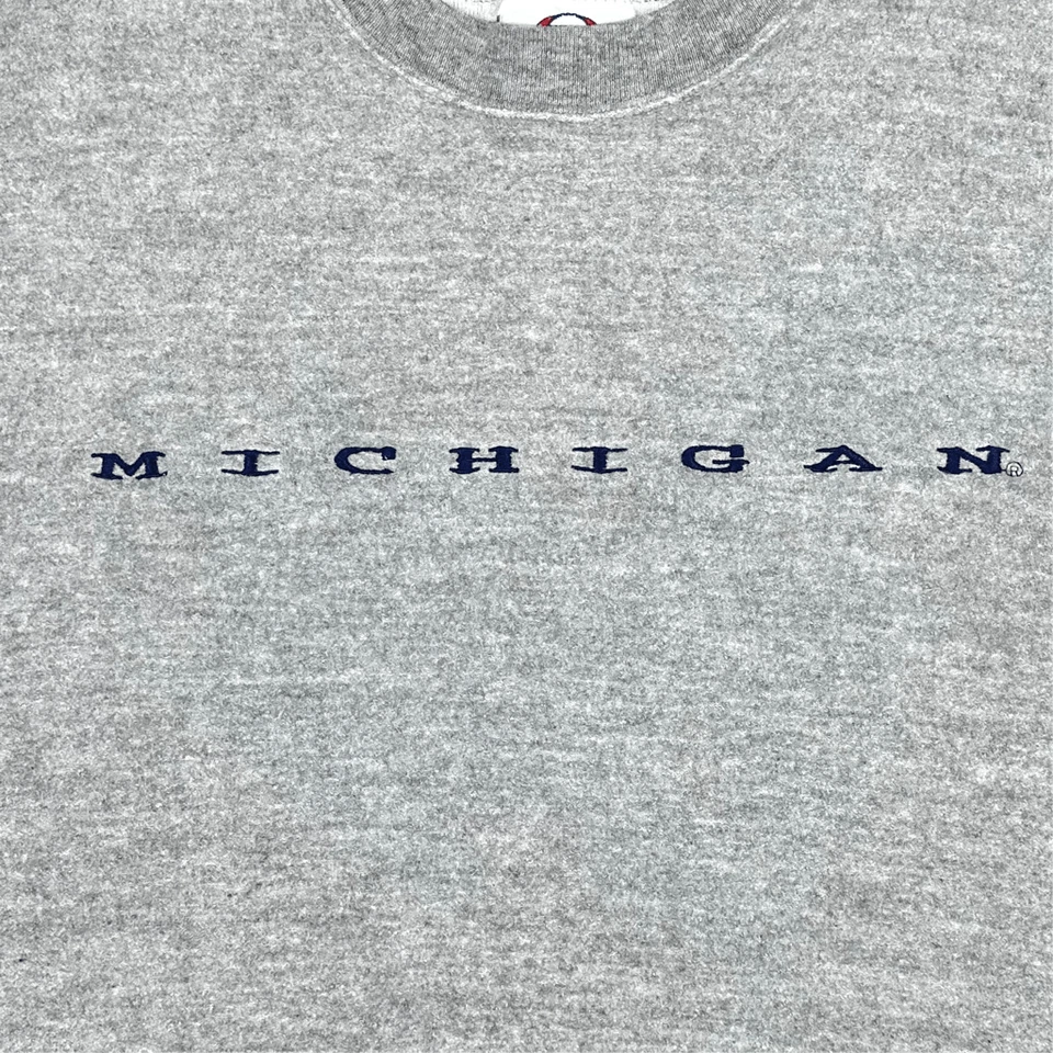 Vintage Olympus University of Michigan bordado cuello redondo talla grande universidad Foto 2 de 4