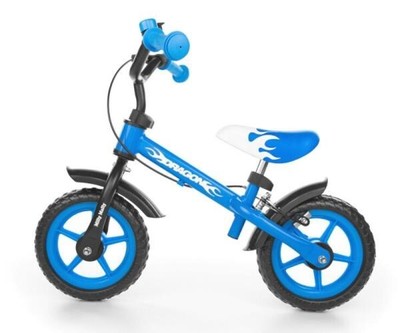 5907717434751 Milly Mally Dragon Z Hamulcem Fahrrad Stadt Stahl Schwarz, Blau, W