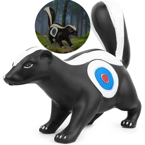Objetivos de tiro con arco de animales mofeta 3D núcleos de dos lados tirador caza entrenamiento práctica - Imagen 3 de 17