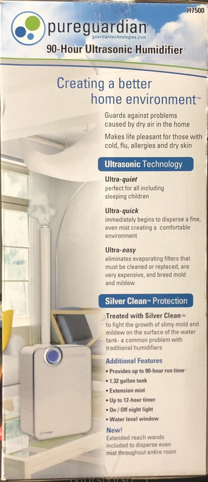 Pure Guardian Elite Smart Mist Digital Ultrasonic Humidifier. New In Box. - Image 2 of 4