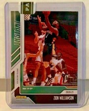 Zion Williamson 2020-21 Panini Instant NBA Tip Off - GREEN #'d 4/5 - PELICANS