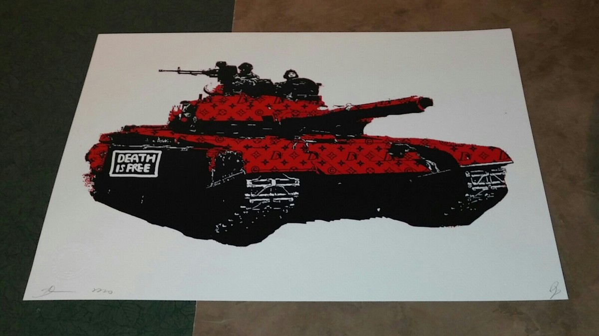 Death NYC ART PRINT Ltd Edルイヴィトン/背景油絵 Death NYC ART PRINT Ltd Edルイヴィトン/背景油絵
