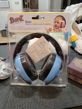 Baby Banz EM009 Plastic Hearing Protection Earmuffs for Infants - Blue