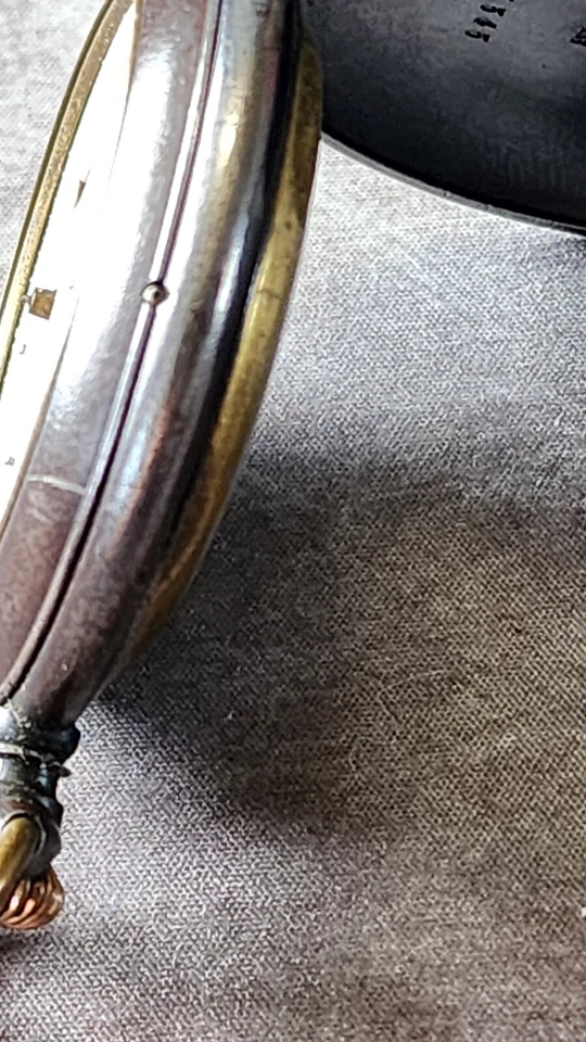 Rare Acier Garanti Pocket Watch. Calendar Moon Phase 57mm Swiss - Image 4 of 4