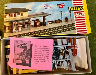 Faller H0 B-182/D Ausschmückung für Bahnsteig in OVP vintage selten Neu