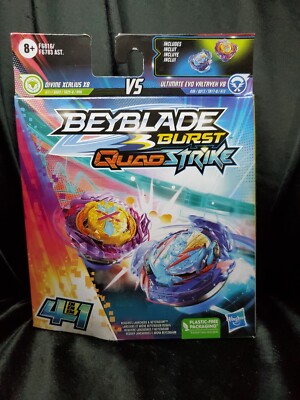 Beyblade Burst QuadStrike Ultimate Evo Valtryek V8 & Divine Xcalius X8 Dual Pack