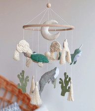 Ocean Baby mobile, Sea creatures nursery mobile, Nautical mobile, Whale Narwhal