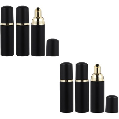 3pcs 60ml Schwarz Matte Seife Spender Nachfüllbare Gesichts Reiniger Flasche