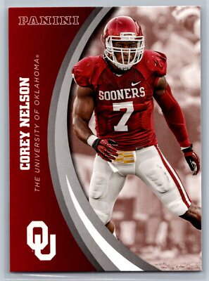 2016 Panini Collegiate Oklahoma Corey Nelson #48