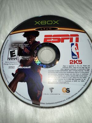 ESPN NBA 2K5 (Microsoft Xbox, 2004) DISC ONLY