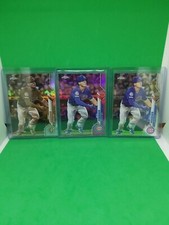 Nico Hoerner Rookie Card Pink & Sepia Refractor Topps Chrome & base Chicago Cubs