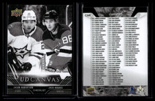 2023-24 UD Extended Series UD Canvas Checklist Black & White Robertson Hughes