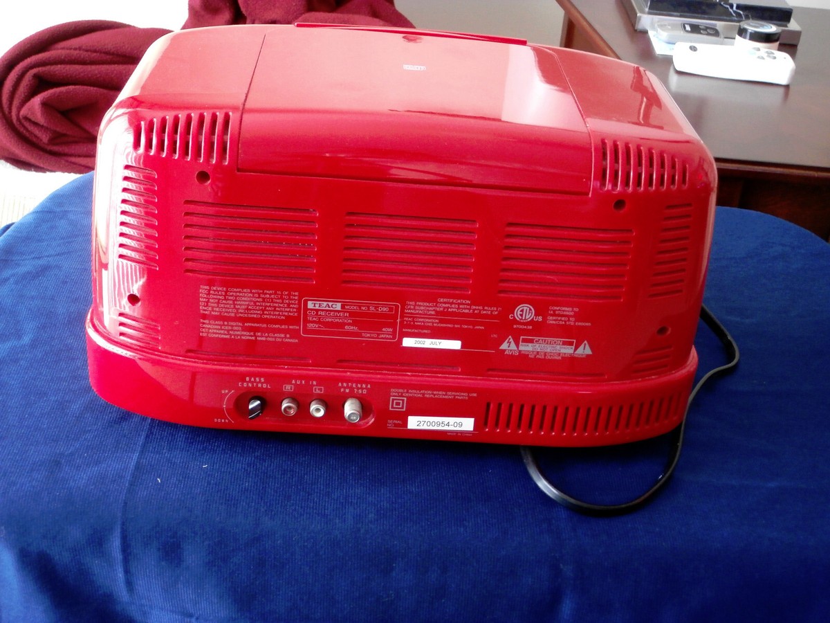 TEAC RADIO~ SLD90 CD & AM-FM RADIO~ VINTAGE~2002~NEVER USED~ WORKS