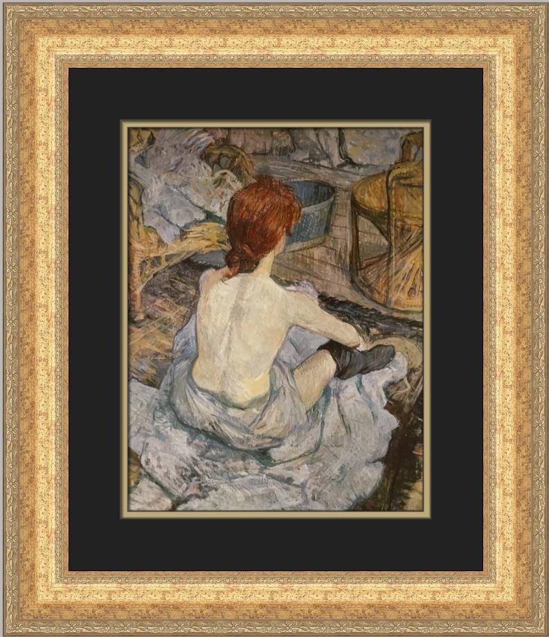 Henri De Toulouse-Lautrec La Toilette Custom Framed Print | eBay