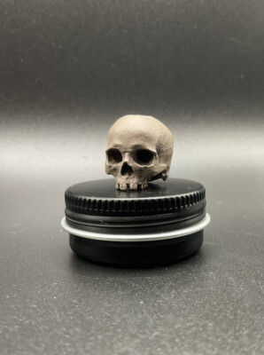 4T5 Design 777 Fossil Skull Grey Bead EDC Zipper Pull Playge Ferg GBG
