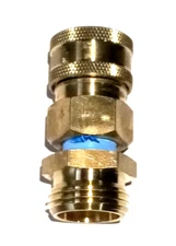 Male Garden Hose Fitting 3/4 MGH To 3/8 Quick Connect (Pressure Washer Coupler)