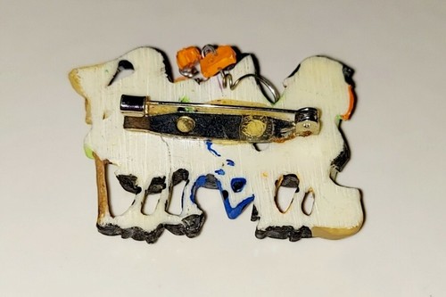 3 Witches Broom Pot Pin Brooch Halloween 2" Free Gift Bag - Picture 4 of 4