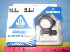 NEW UTG Accushot 30MM Picatinny Scope Rings Matte Aluminum LOW PROFILE