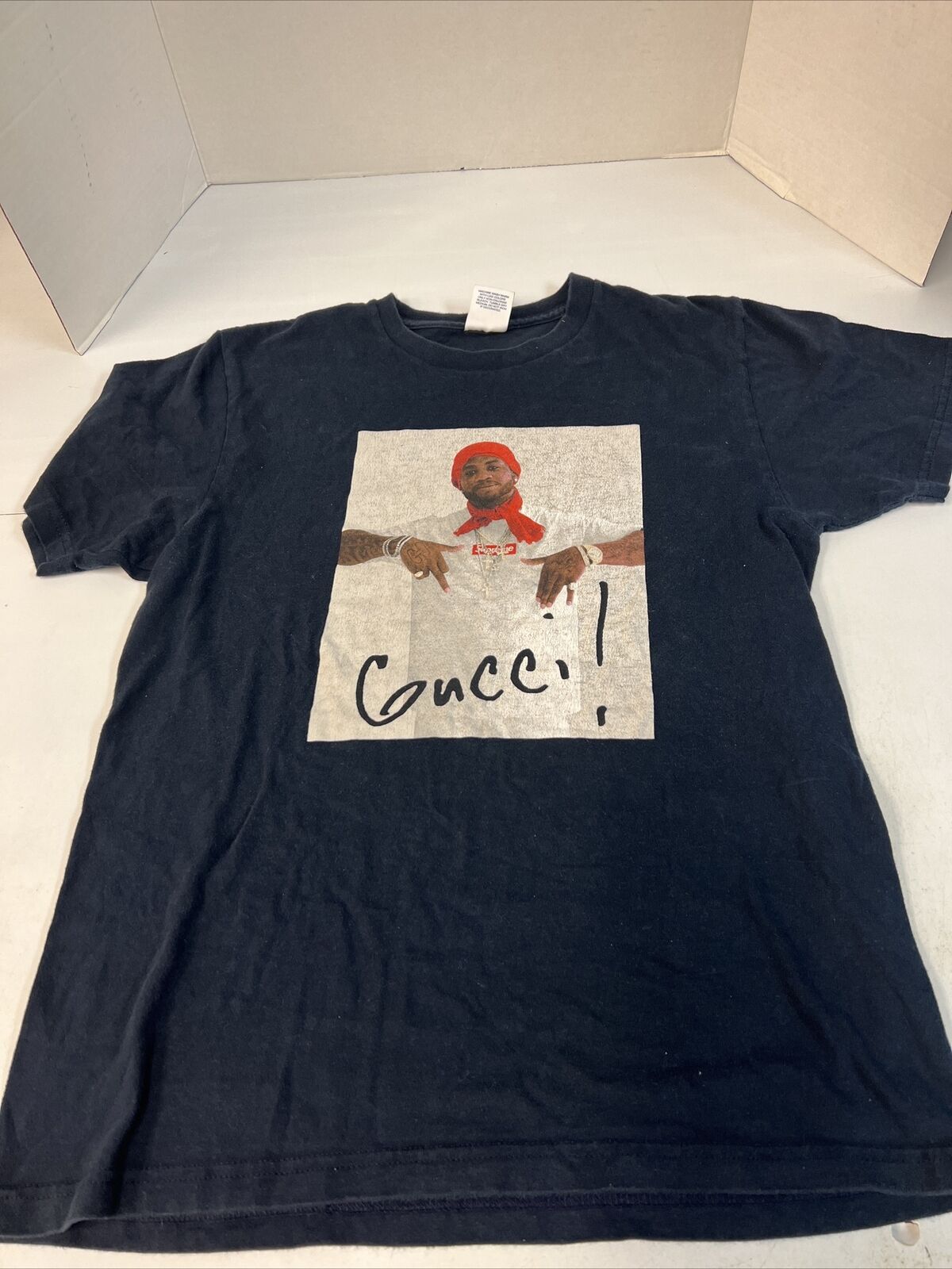 Supreme Gucci Mane Tee Black Men's - FW16 - US